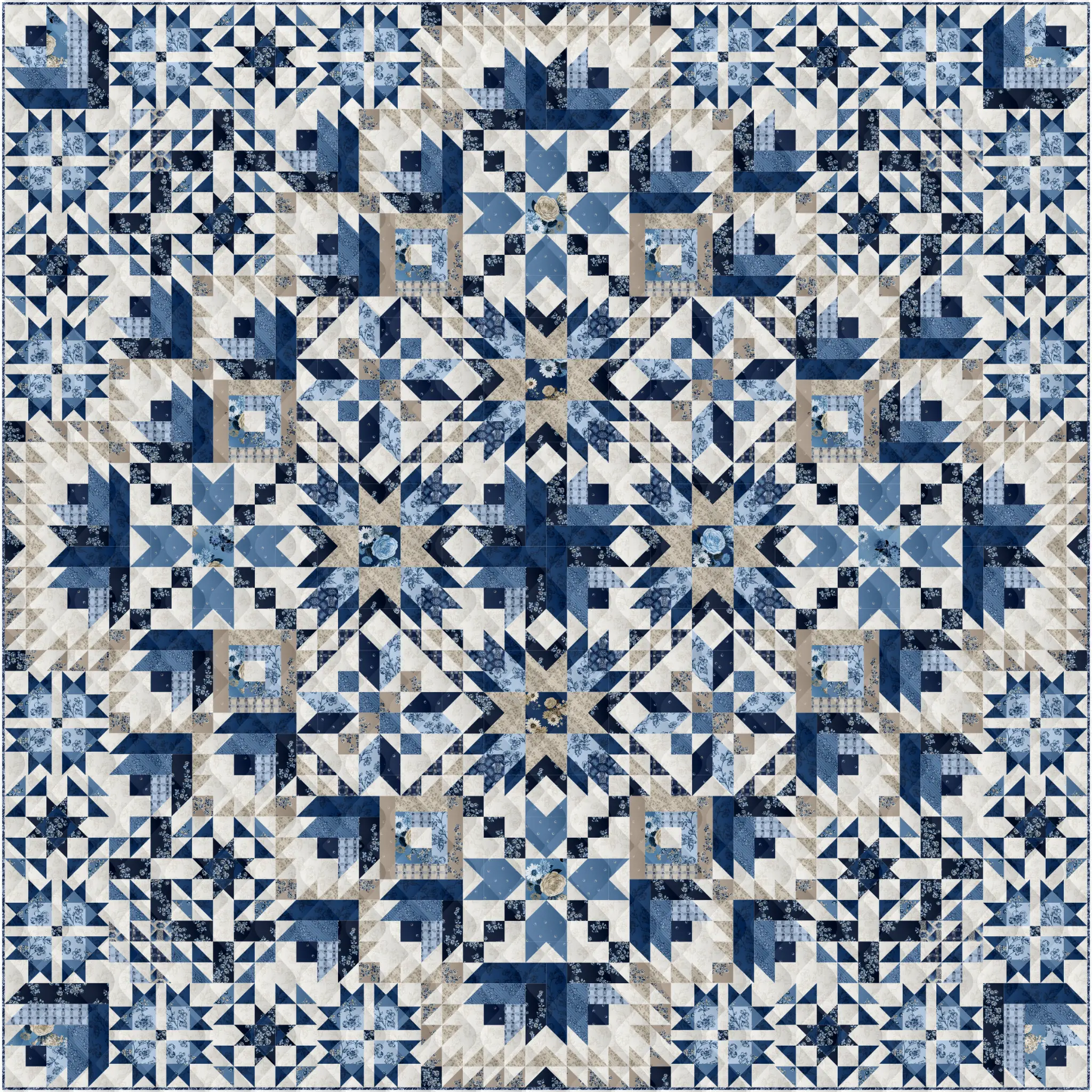 Tulip True Fabrics Bellflower Quilt