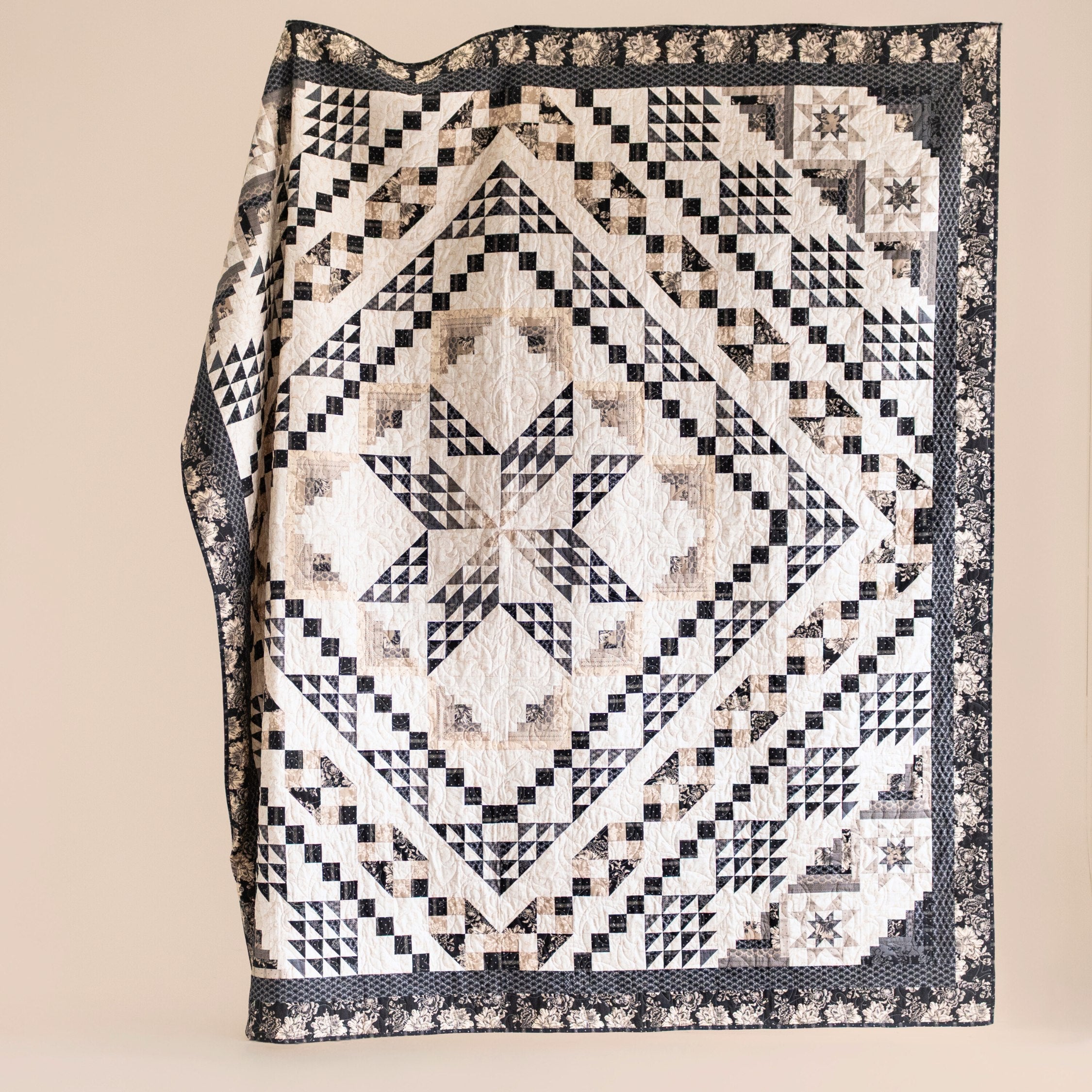 Cotillion BOM finished quilt — full view